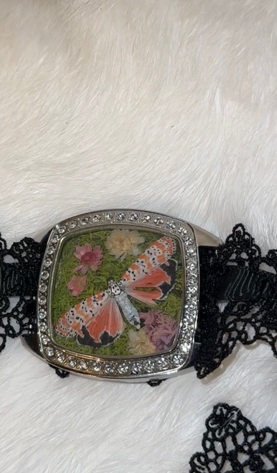 Bella Moth Black Lace Choker