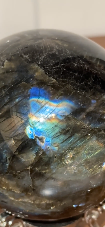 Labradorite sphere